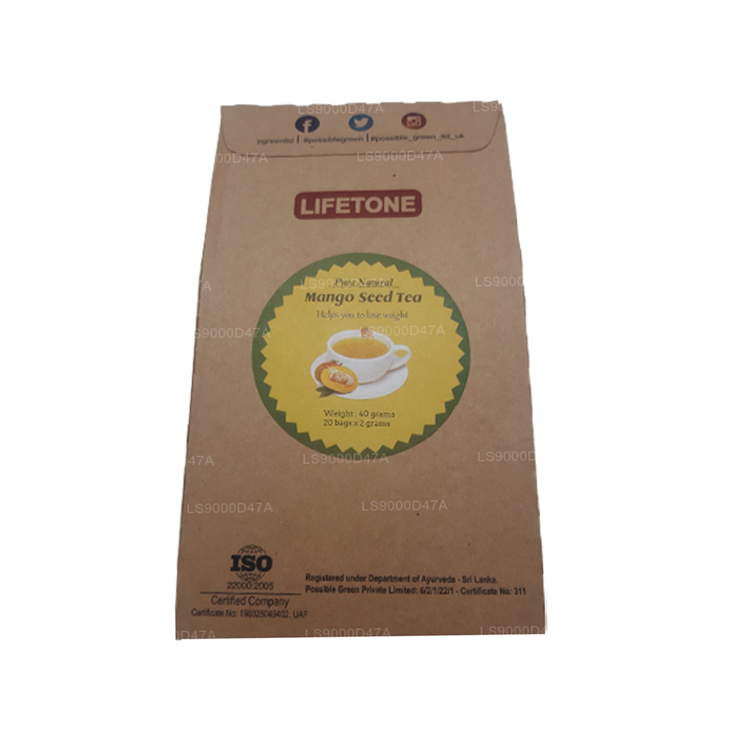 Lifetone Mangokerntee (40g)