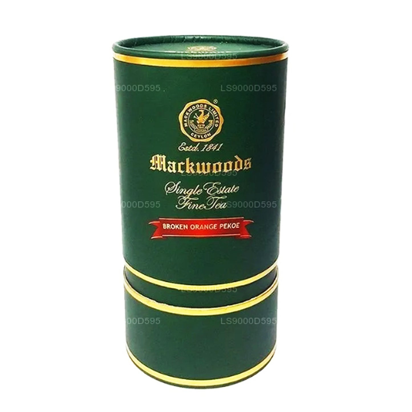 Mackwoods Single Estate, Loseblatt, Broken Orange Pekoe (Bop) in einem Zylinder (200g)