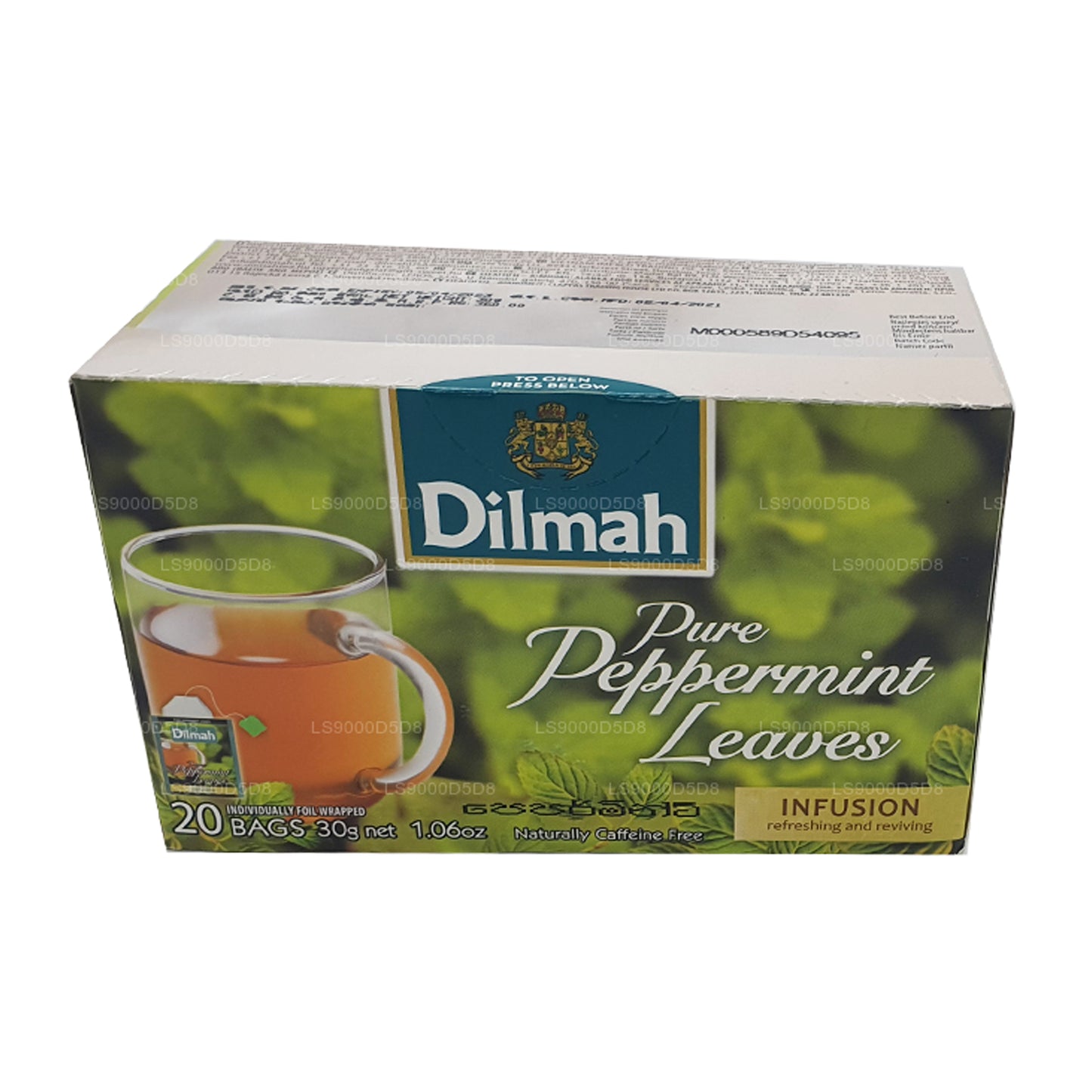 Dilmah Pure Pfefferminzblätter (30 g) 20 Teebeutel