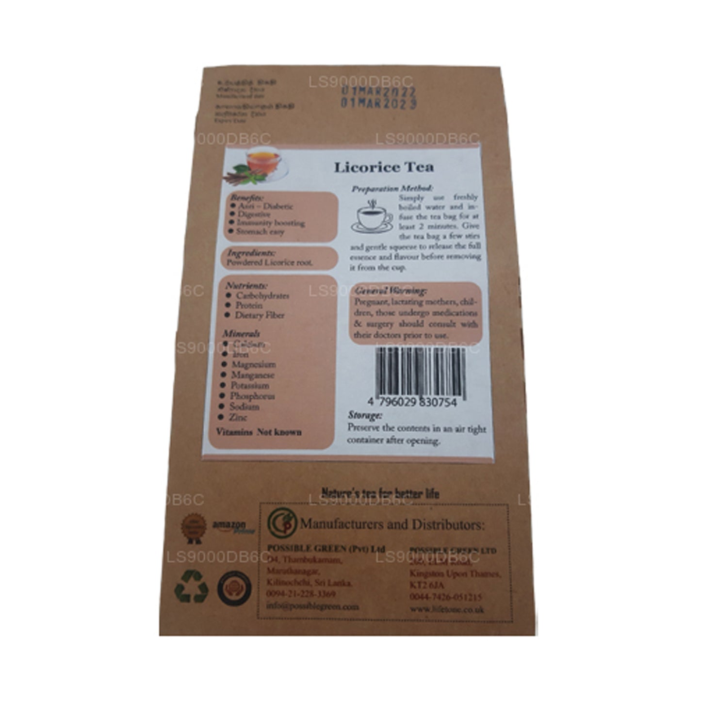 Lifetone Lakritztee (40 g)
