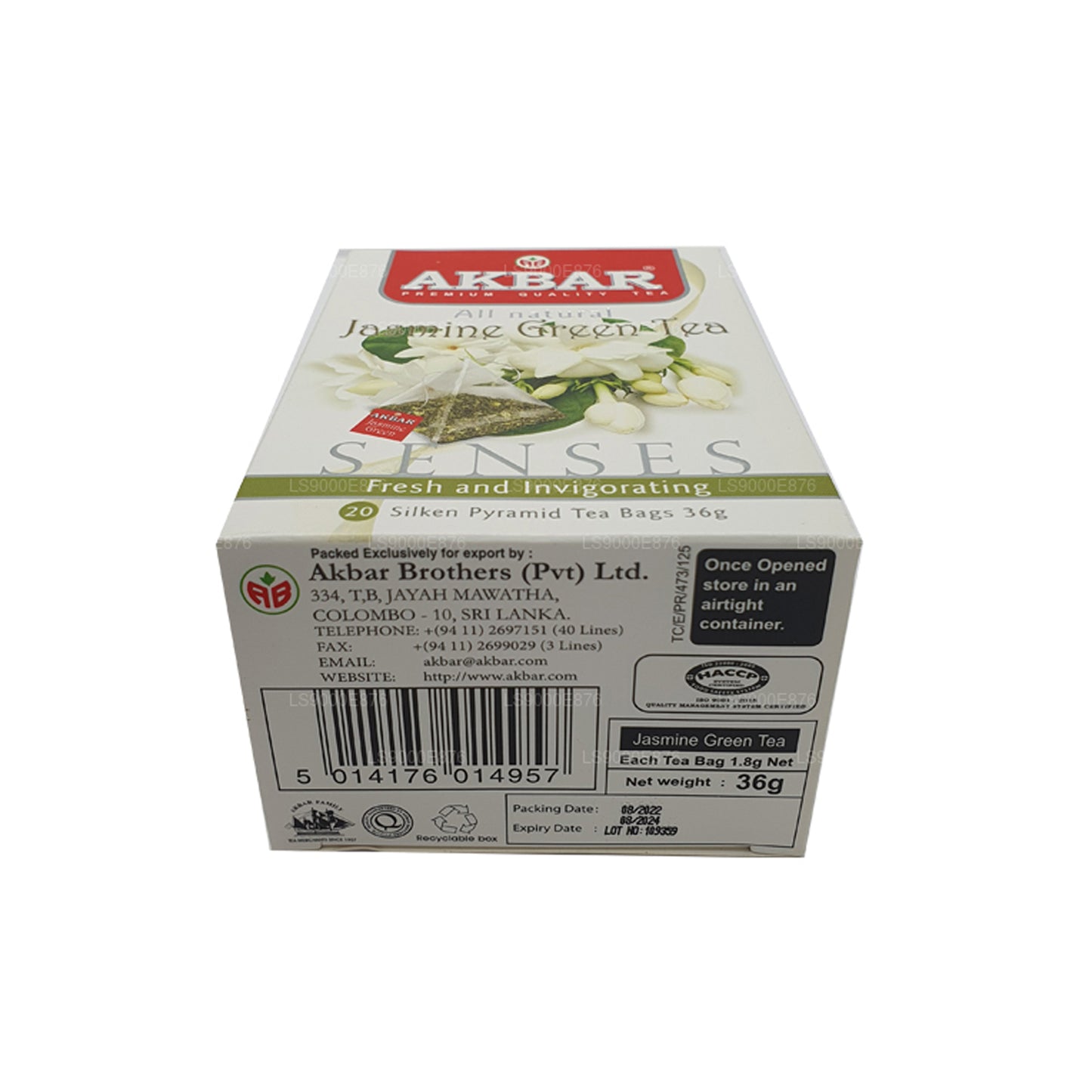 Akbar Jasmin-Grüntee (36 g) 20 Teebeutel