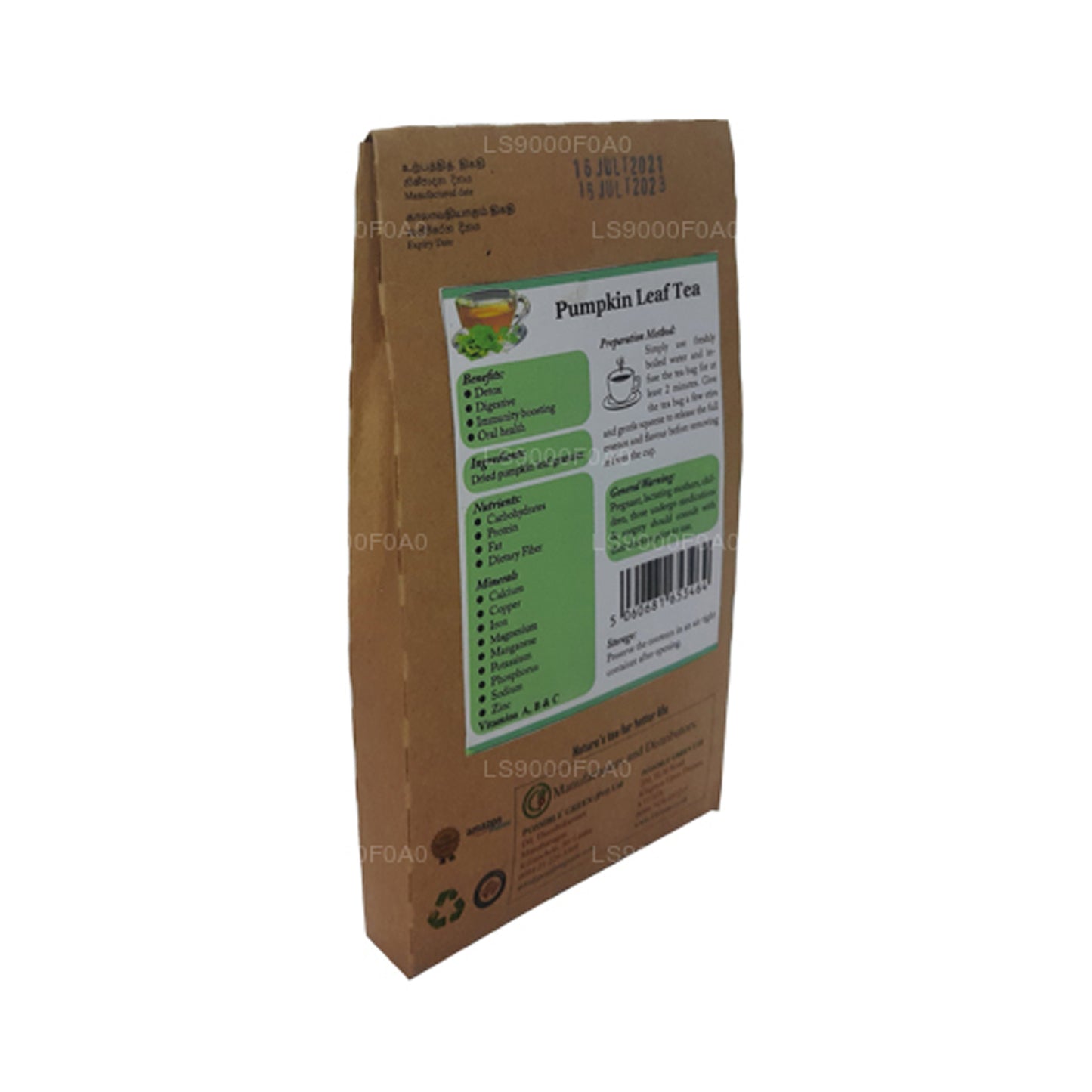 Lifetone Kürbisblatttee (40g)