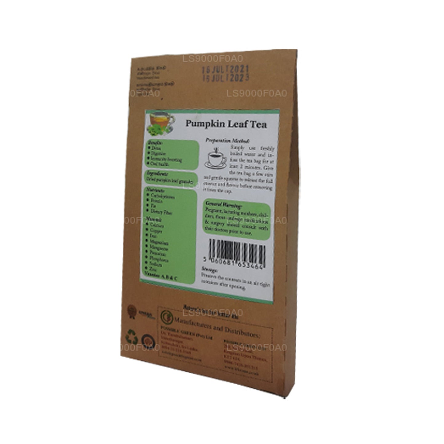 Lifetone Kürbisblatttee (40g)