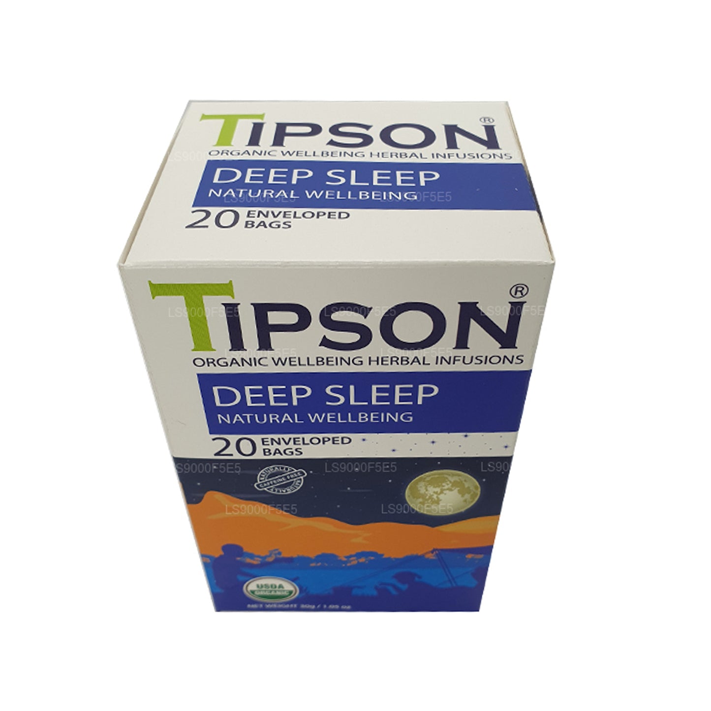 Tipson Organic Deep Sleep Natural Wellbeing Teebeutel (30 g), 20 umhüllte Teebeutel