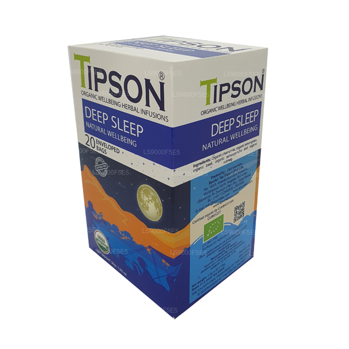 Tipson Organic Deep Sleep Natural Wellbeing Teebeutel (30 g), 20 umhüllte Teebeutel