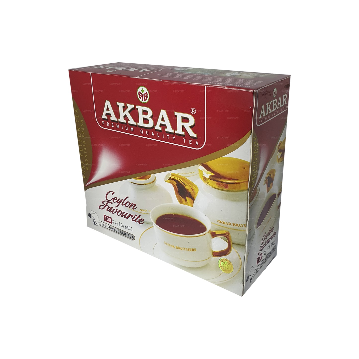 Akbar Ceylon Premium Reiner Schwarztee (200g) 100 Teebeutel