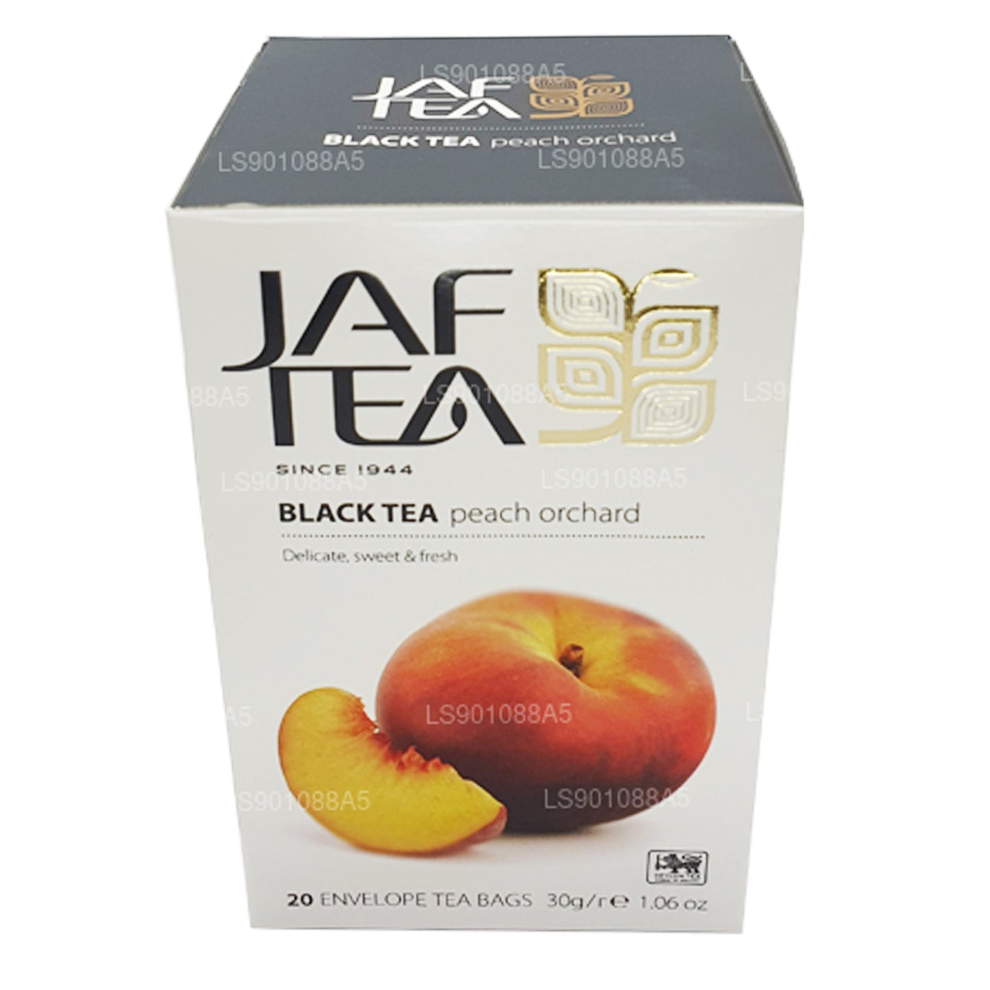 Jaf Tea Pure Fruits Collection Black Tea Peach Orchard (30 g) 20 Teebeutel