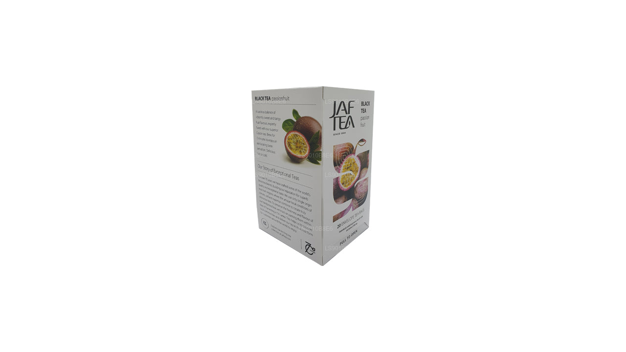 Jaf Tea Pure Fruits Collection Teebeutel aus Folie, Schwarztee, Passionsfrucht, 30 g