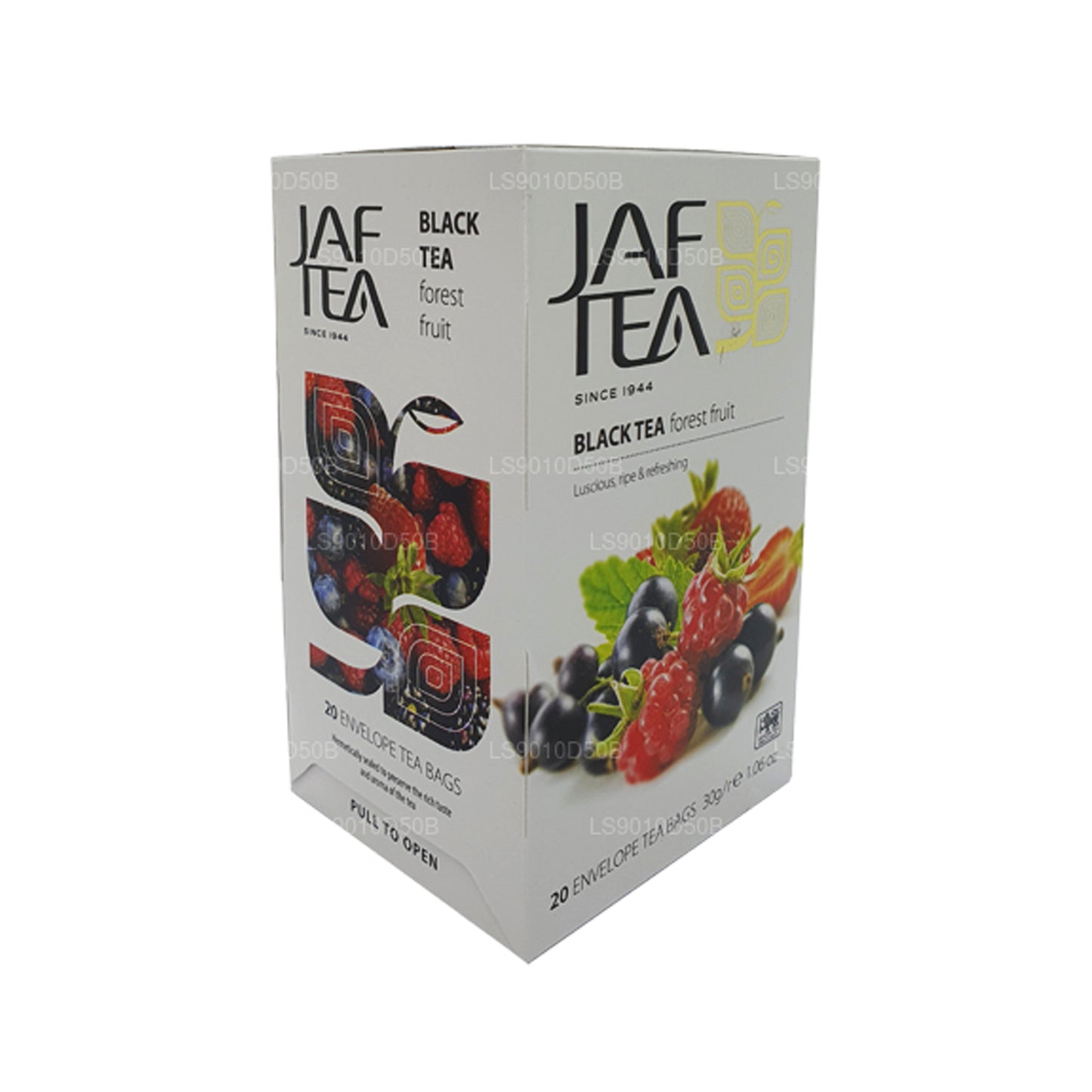Jaf Tea Pure Fruits Collection Schwarztee Waldfrucht (30 g) 20 Teebeutel