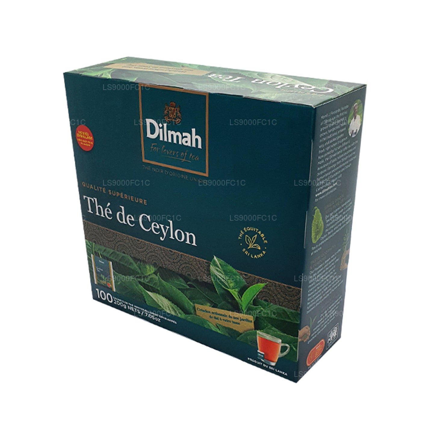 Dilmah Premium Ceylon Tee, einzeln verpackt, 100 Teebeutel (200 g)
