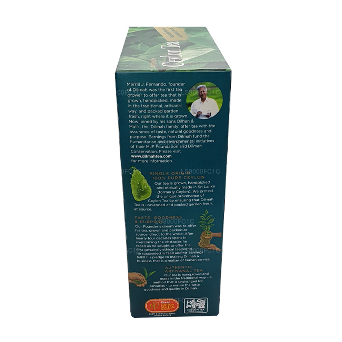 Dilmah Premium Ceylon Tee, einzeln verpackt, 100 Teebeutel (200 g)