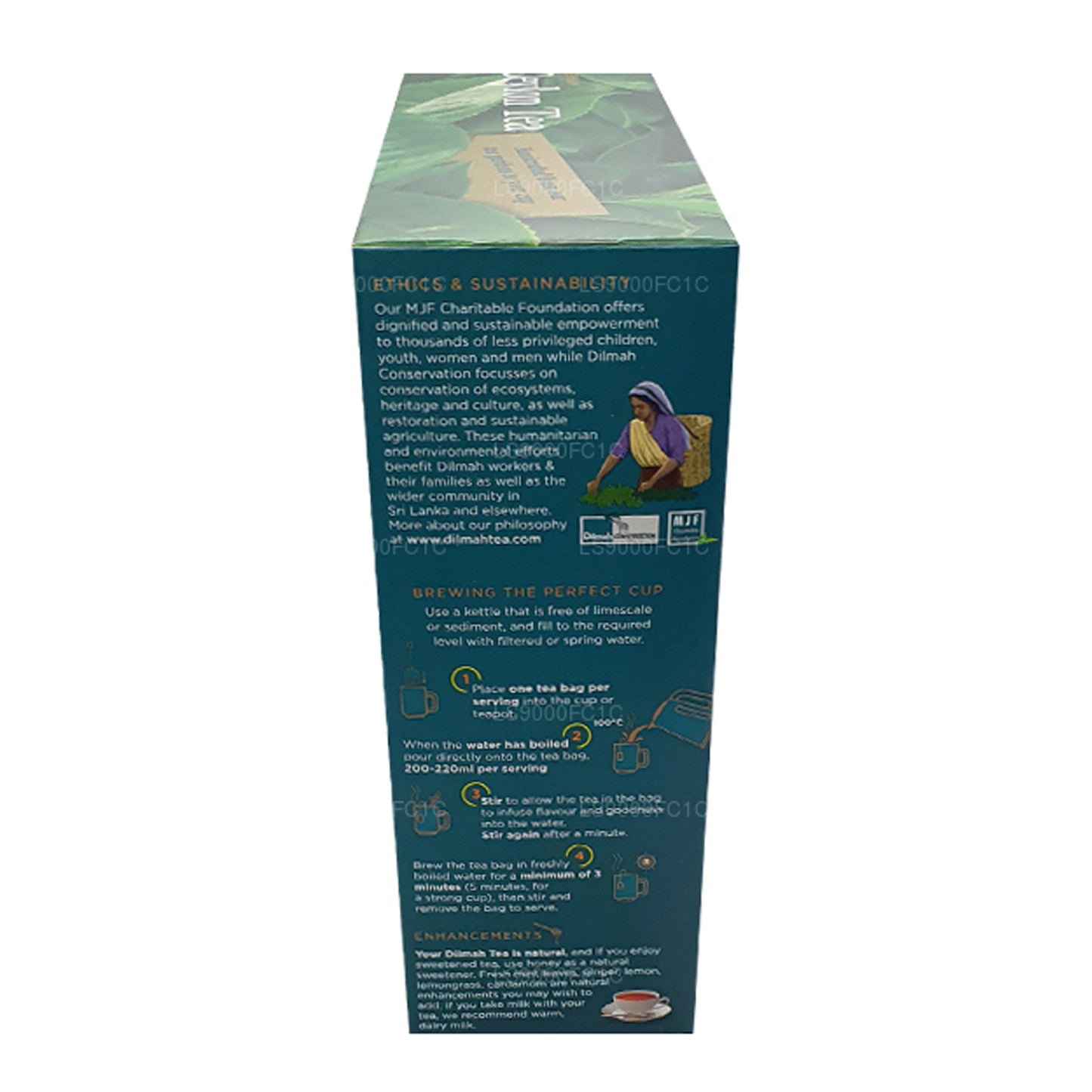 Dilmah Premium Ceylon Tee, einzeln verpackt, 100 Teebeutel (200 g)