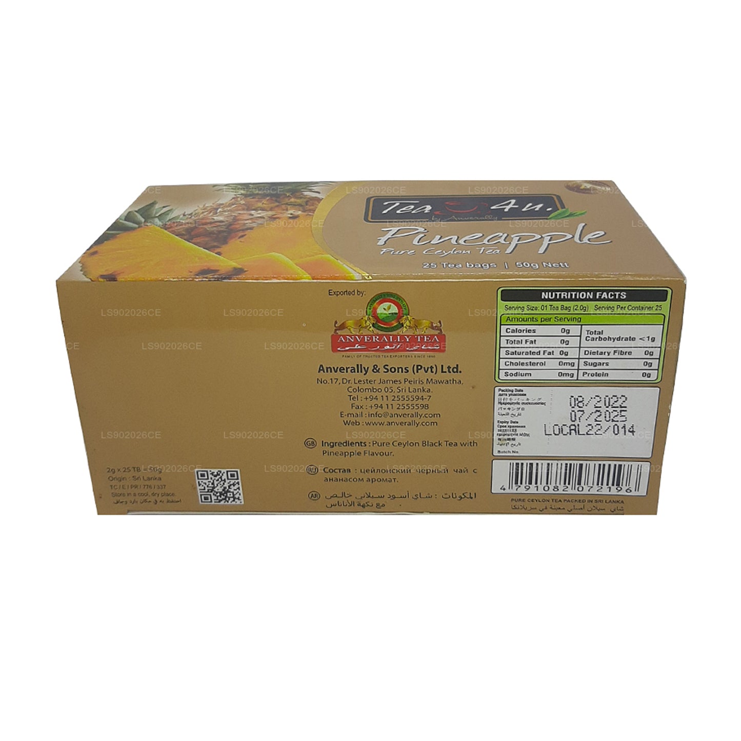 Tea4U Ananastee (50g) 25 Teebeutel
