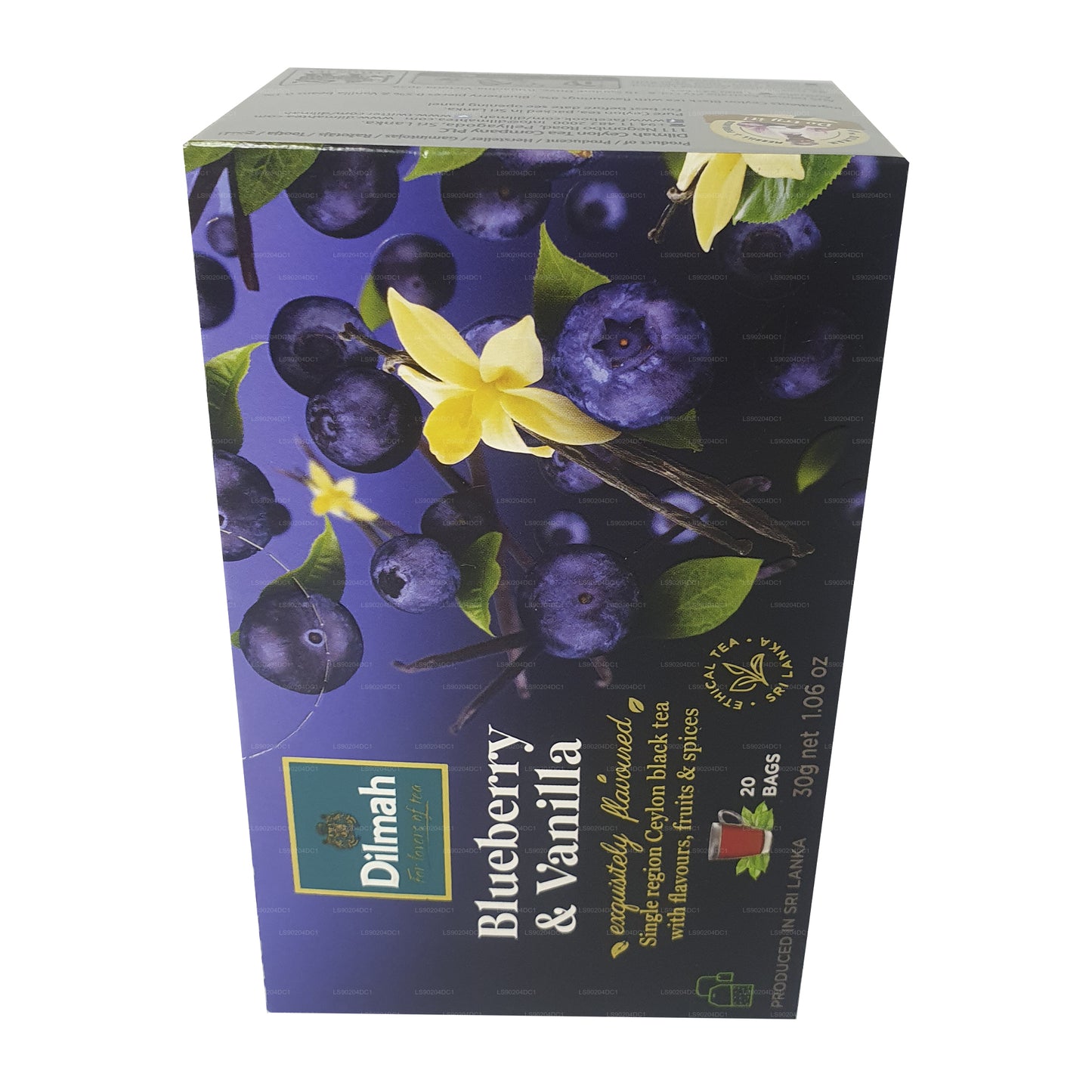 Dilmah Tee mit Blaubeer- und Vanillegeschmack (40 g) 20 Teebeutel