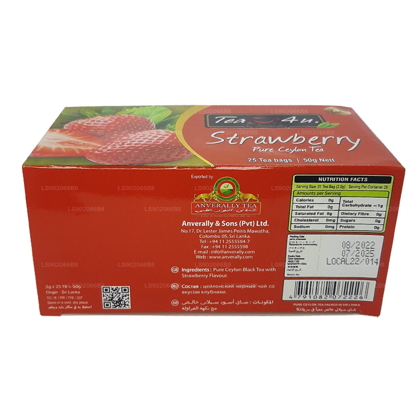 Tea4U Erdbeertee (50g) 25 Teebeutel