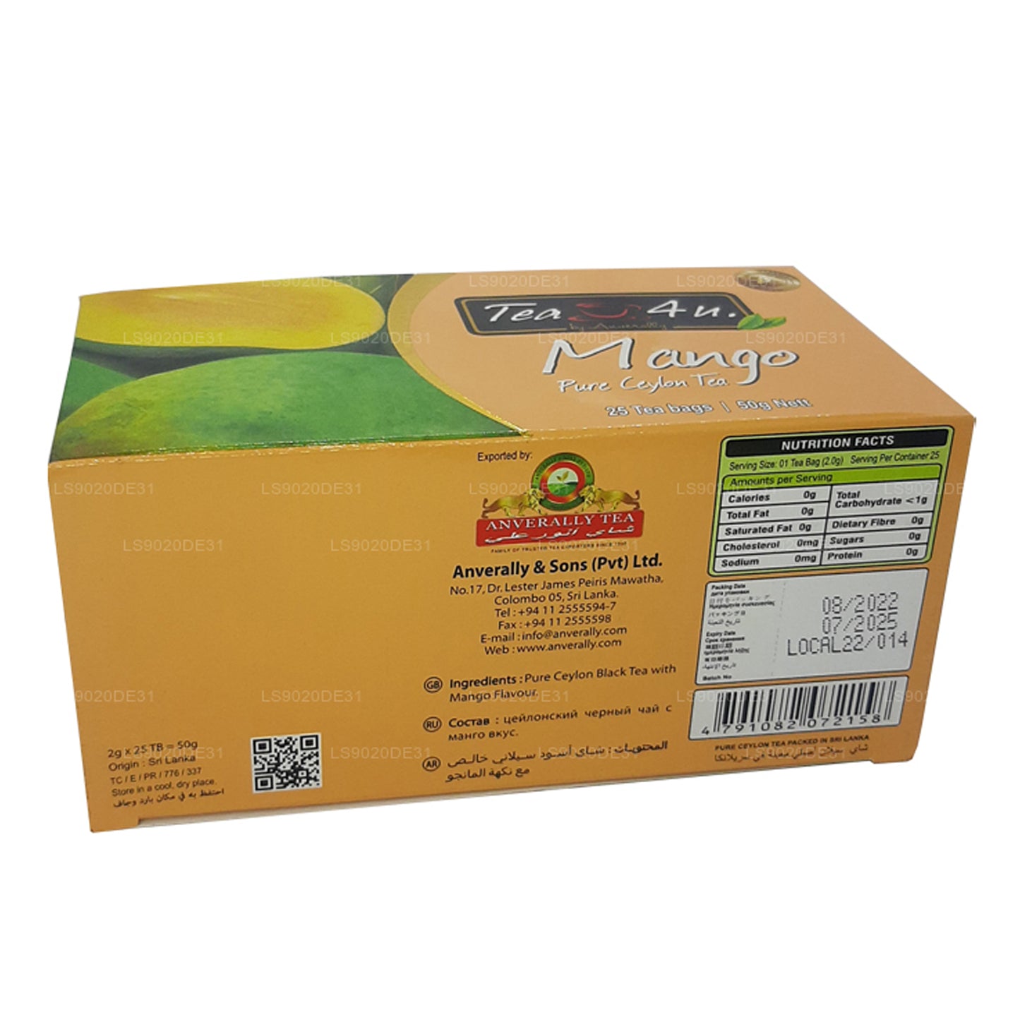 Tea4U Mango Tee (50g) 25 Teebeutel