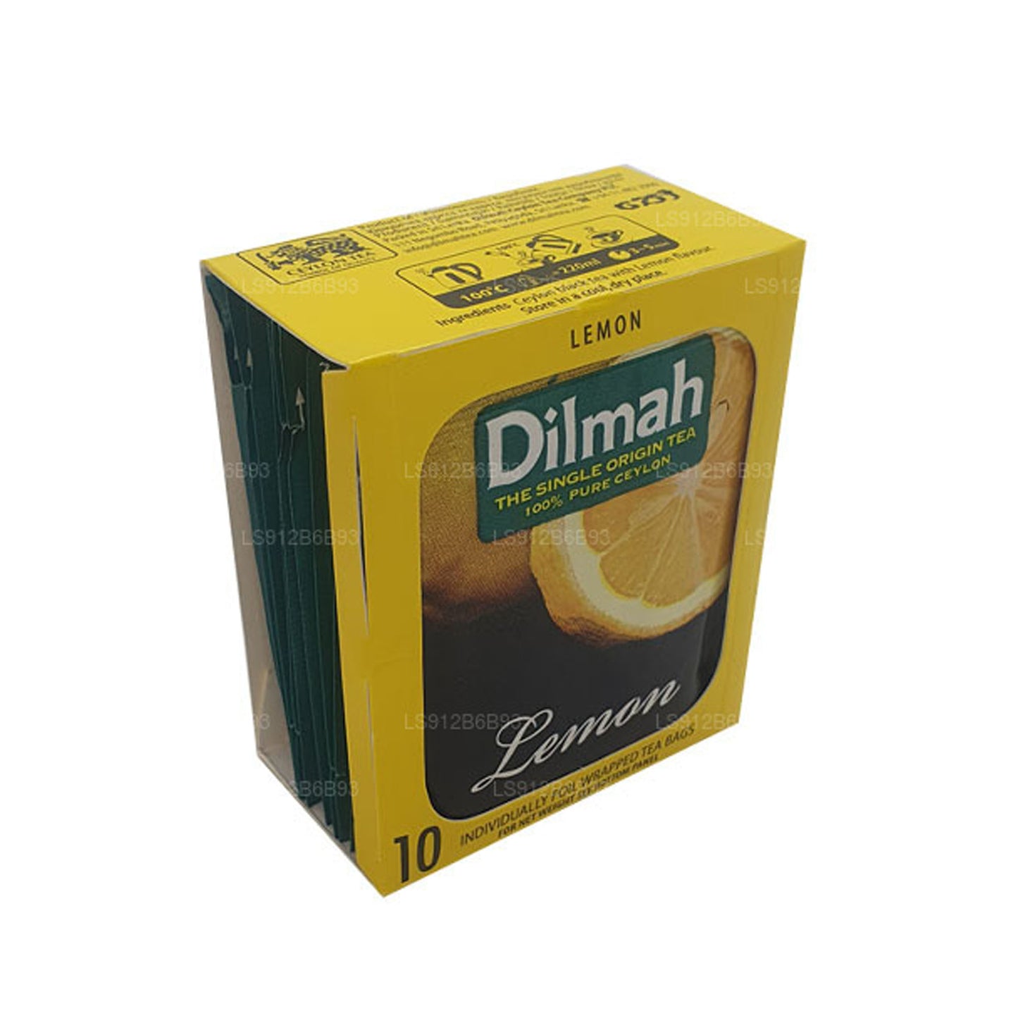 Dilmah Ceylon-Schwarztee mit Zitronengeschmack (20 g) 10 Teebeutel