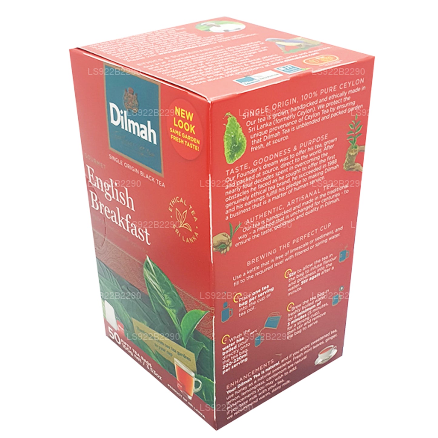 Dilmah Englischer Frühstückstee, 50 Teebeutel (100 g)