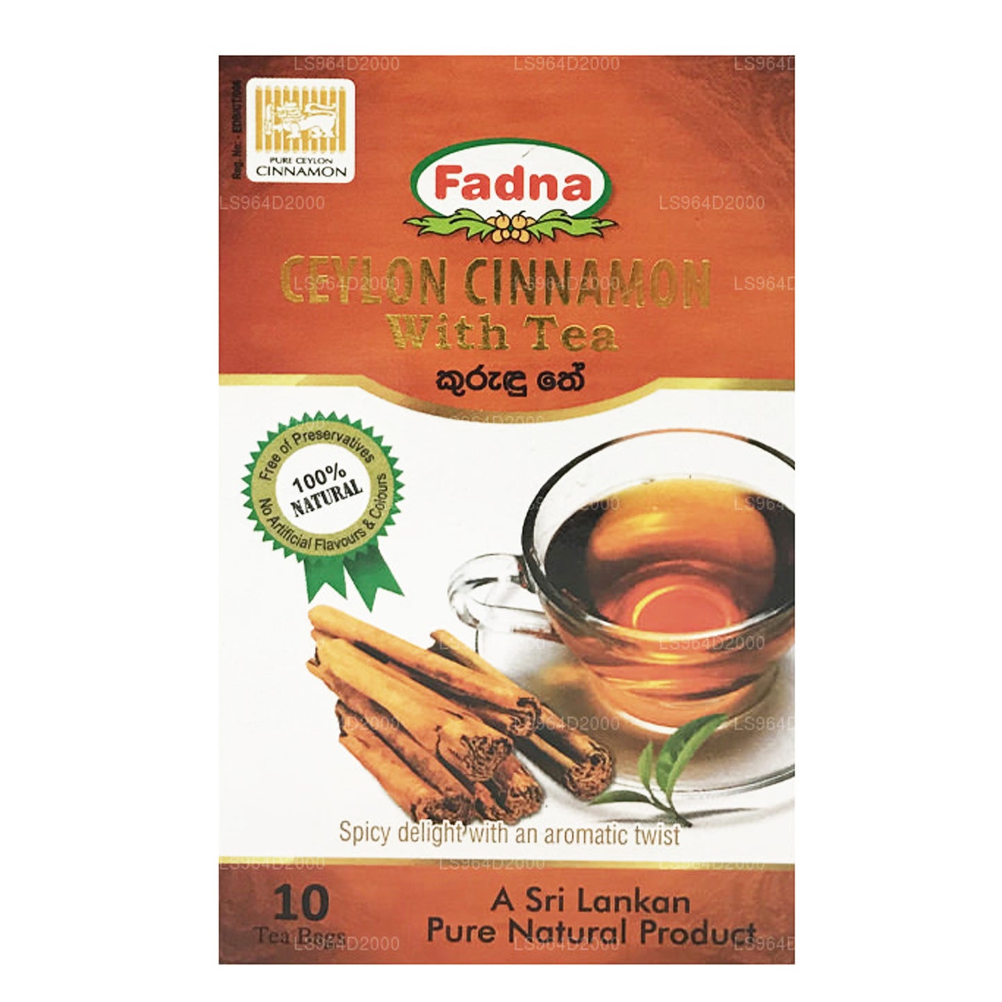 Fadna Ceylon Zimt-Kräutertee (20 g) 10 Teebeutel