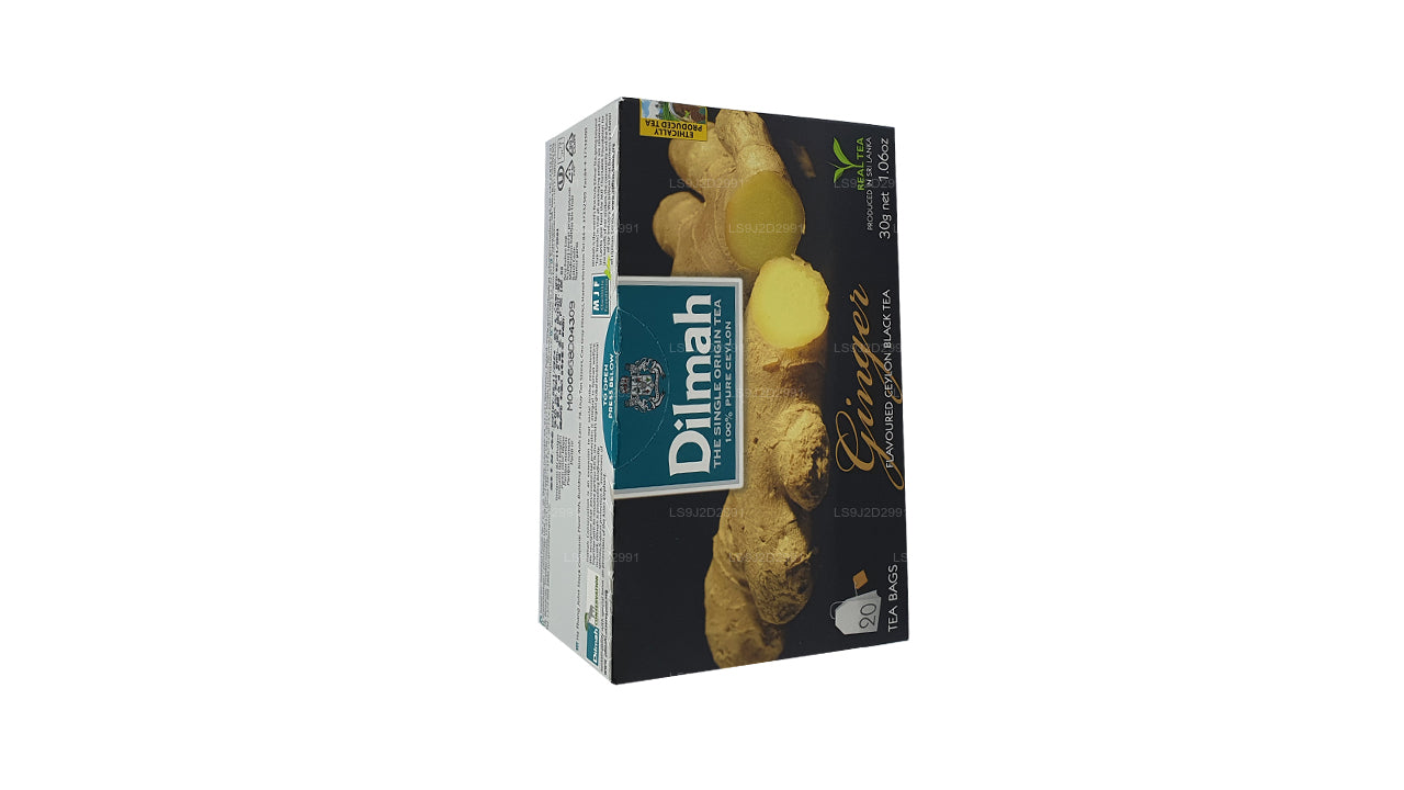 Dilmah Schwarzer Tee mit Ingwergeschmack (30 g) 20 Teebeutel