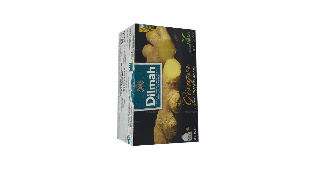 Dilmah Schwarzer Tee mit Ingwergeschmack (30 g) 20 Teebeutel