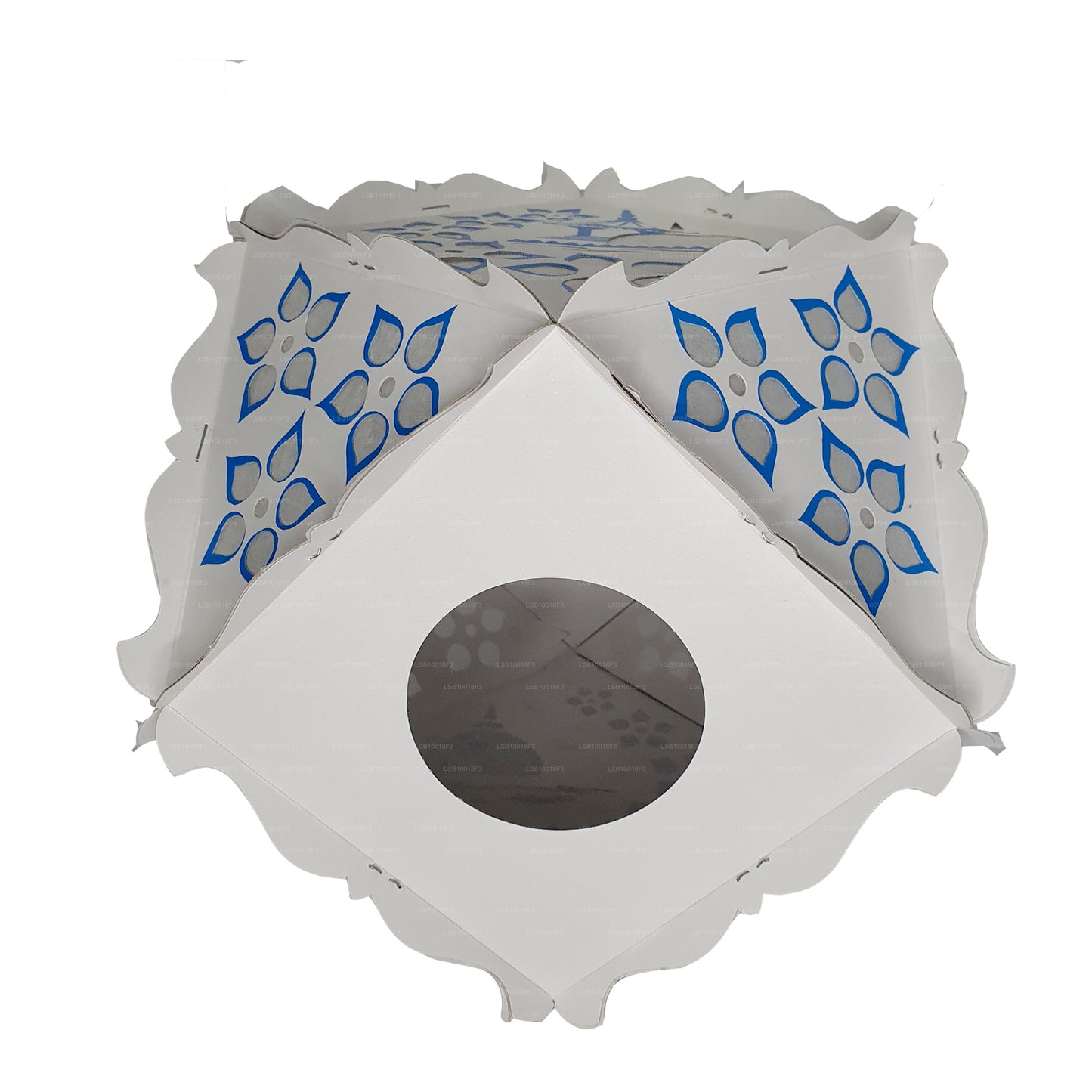 Lakpura Papp-Vesak-Laternen (Atapattam Koodu), 3er-Pack