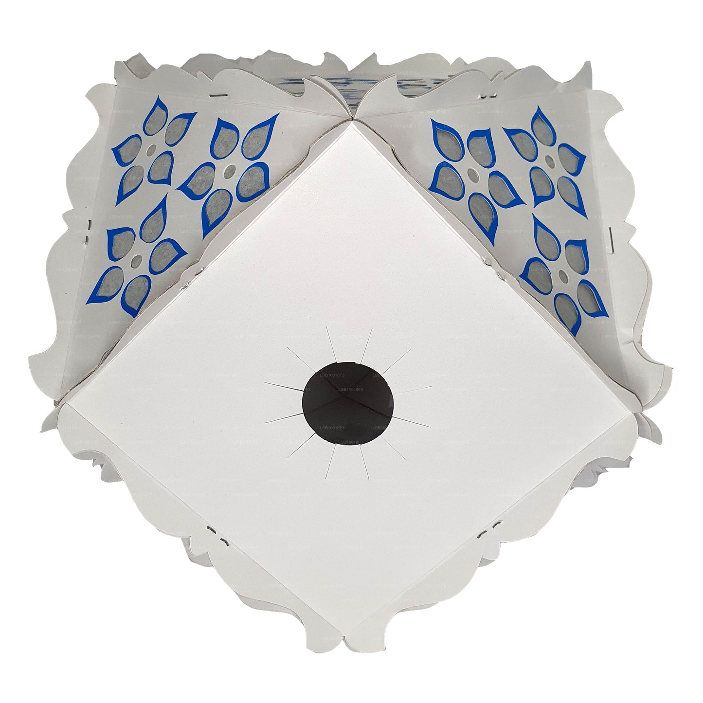 Lakpura Papp-Vesak-Laternen (Atapattam Koodu), 3er-Pack