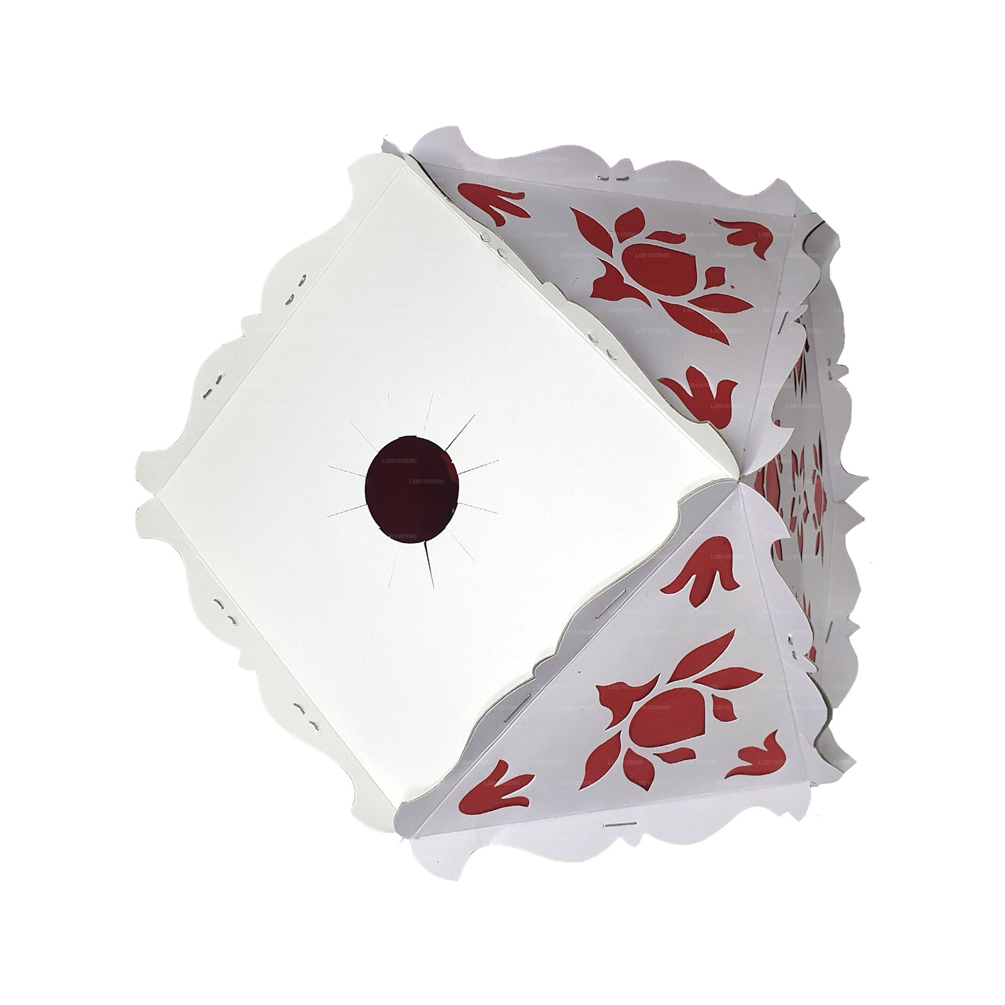 Lakpura Papp-Vesak-Laternen (Atapattam Koodu), 3er-Pack