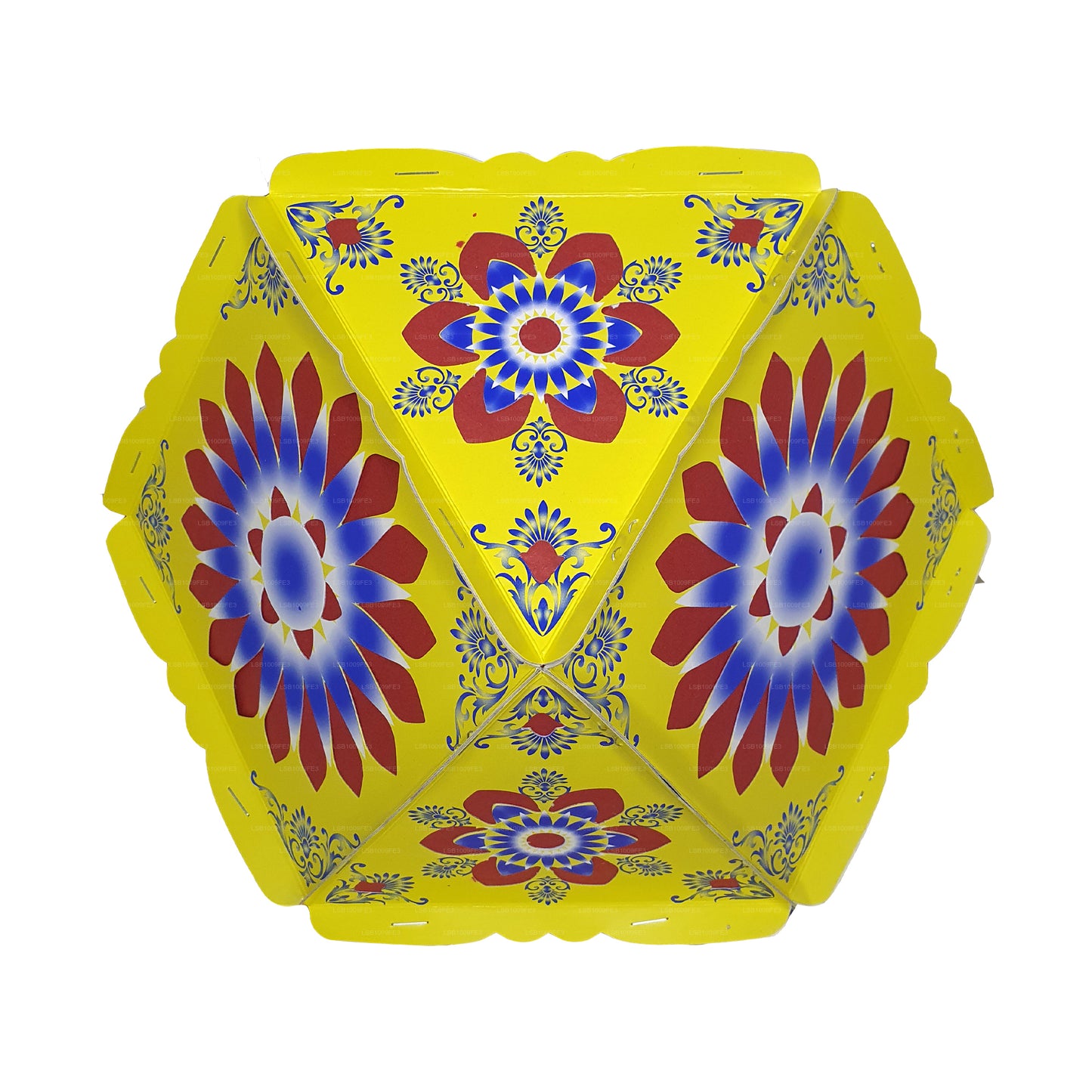 Lakpura Papp-Vesak-Laternen (Atapattam Koodu), 3er-Pack