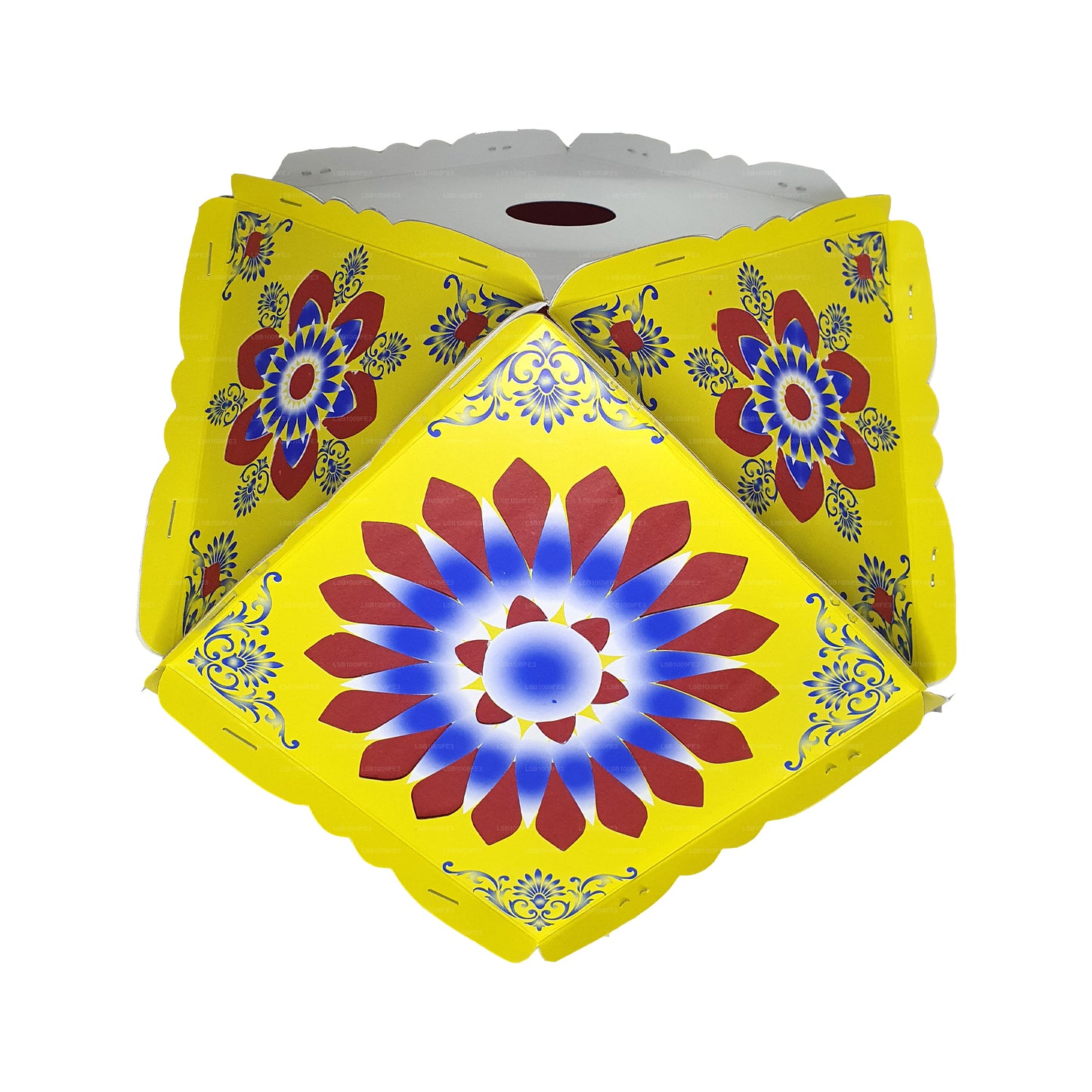 Lakpura Papp-Vesak-Laternen (Atapattam Koodu), 3er-Pack