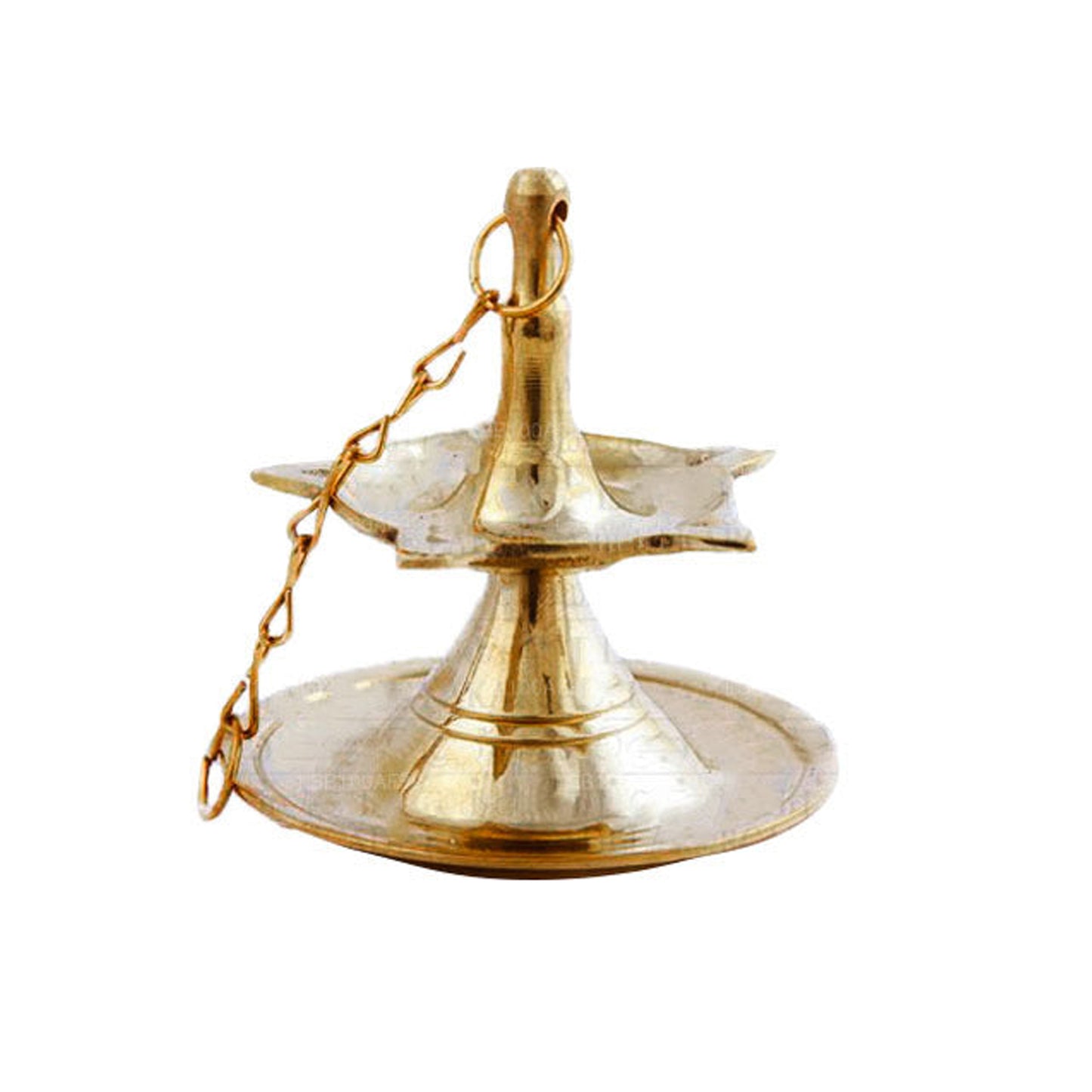 Traditionelle sri-lankische Öllampe aus Messing zum Aufhängen (8,9 cm Höhe)