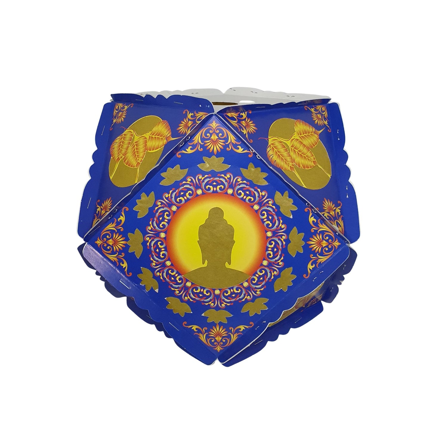 Lakpura Papp-Vesak-Laternen (Atapattam Koodu), 3er-Pack