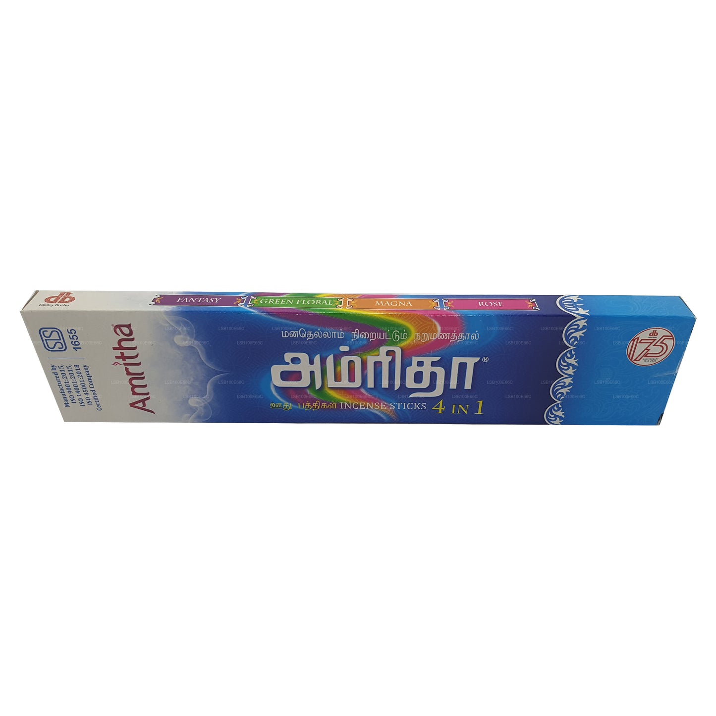 Amritha Weihrauch, 24 Stäbchen (4 in 1, Fantasy, Green Floral, Magna, Rose), 30 g