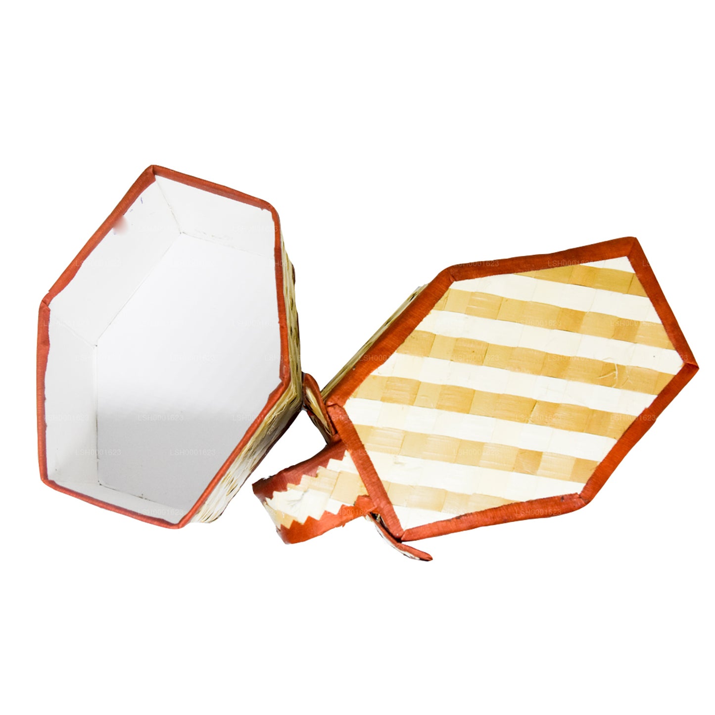 Lakpura Palmyrah-Blatt-Geschenkbox (Design G)