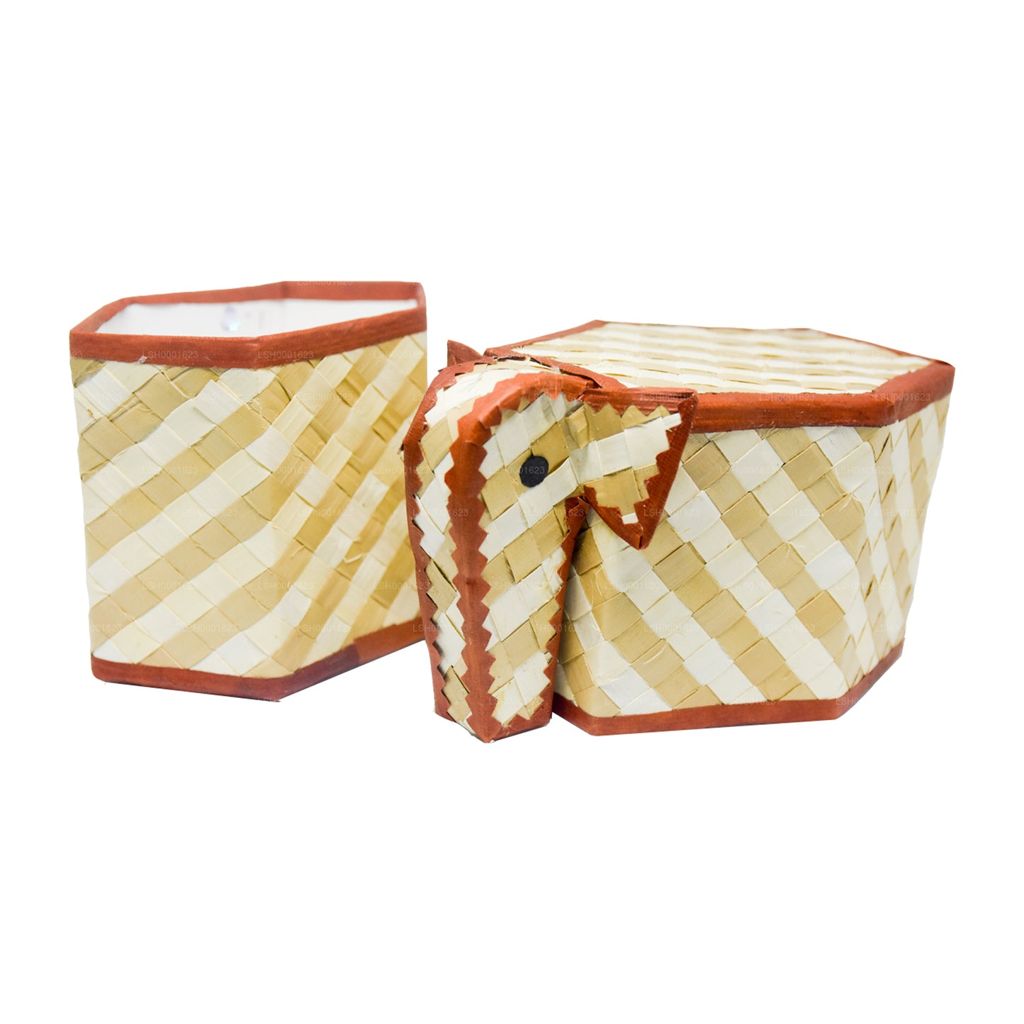 Lakpura Palmyrah-Blatt-Geschenkbox (Design G)