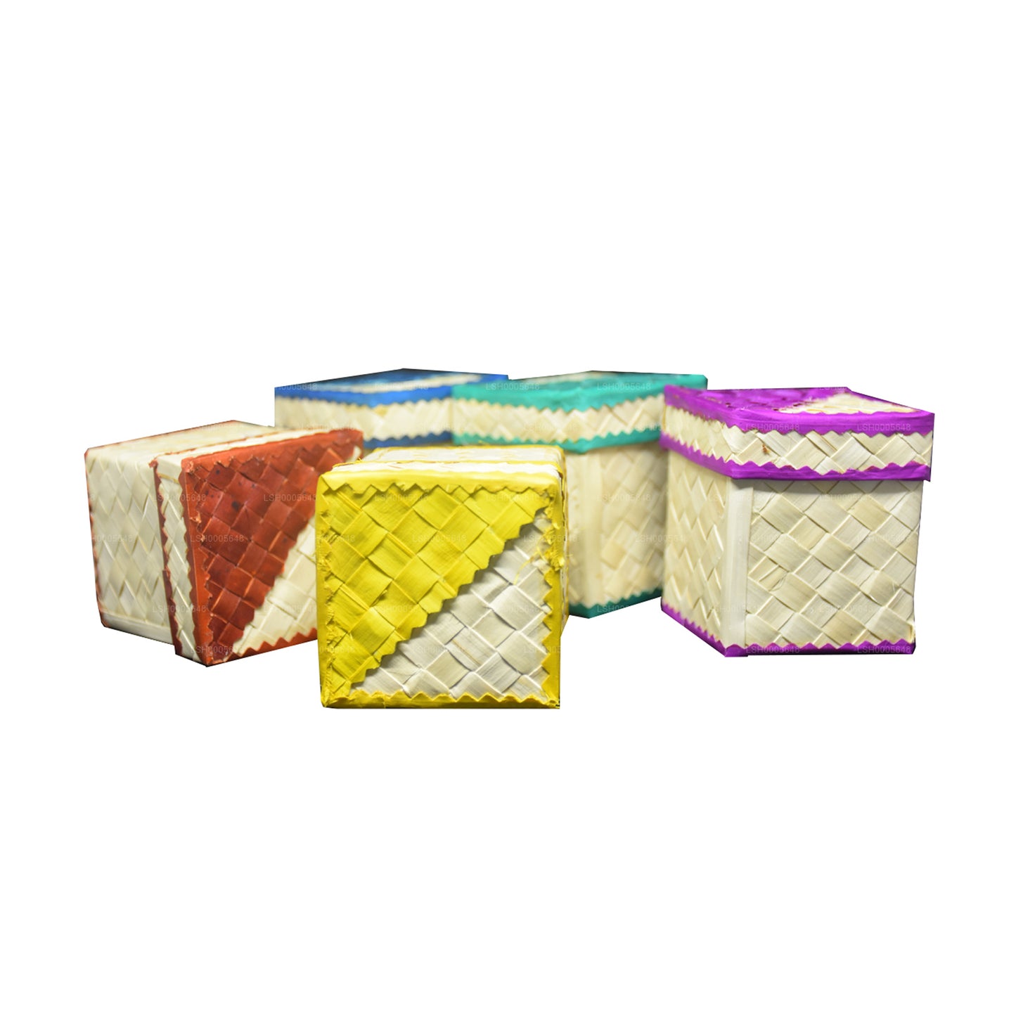 Lakpura Palmyrah-Blatt-Geschenkbox (Design A)