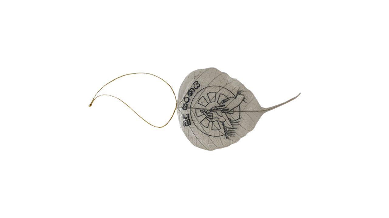 Hängendes Ornament mit natürlichen Bodhi-Blättern