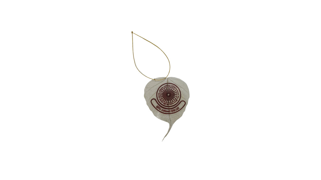 Hängendes Ornament mit natürlichen Bodhi-Blättern