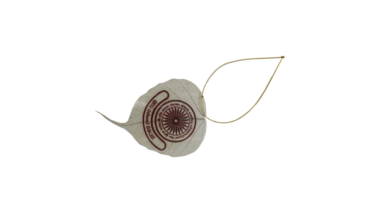 Hängendes Ornament mit natürlichen Bodhi-Blättern