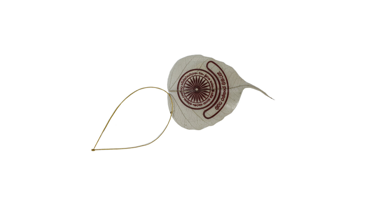Hängendes Ornament mit natürlichen Bodhi-Blättern