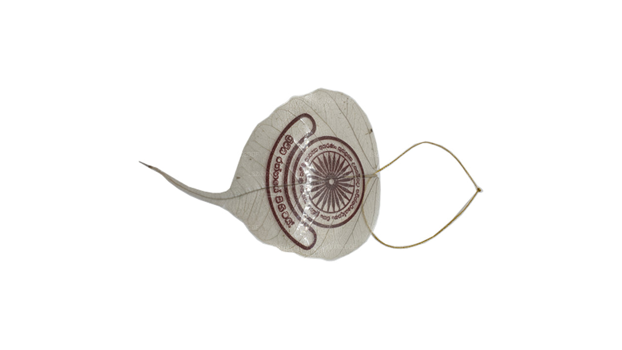 Hängendes Ornament mit natürlichen Bodhi-Blättern