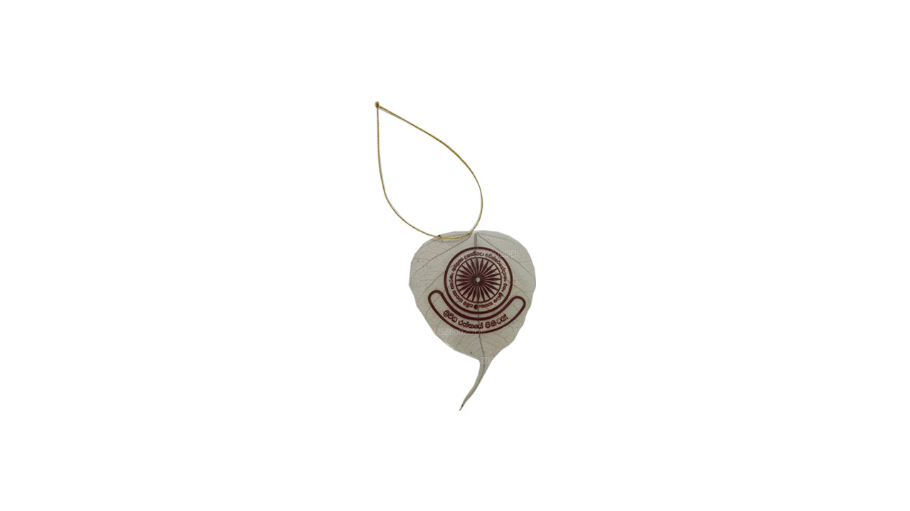 Hängendes Ornament mit natürlichen Bodhi-Blättern