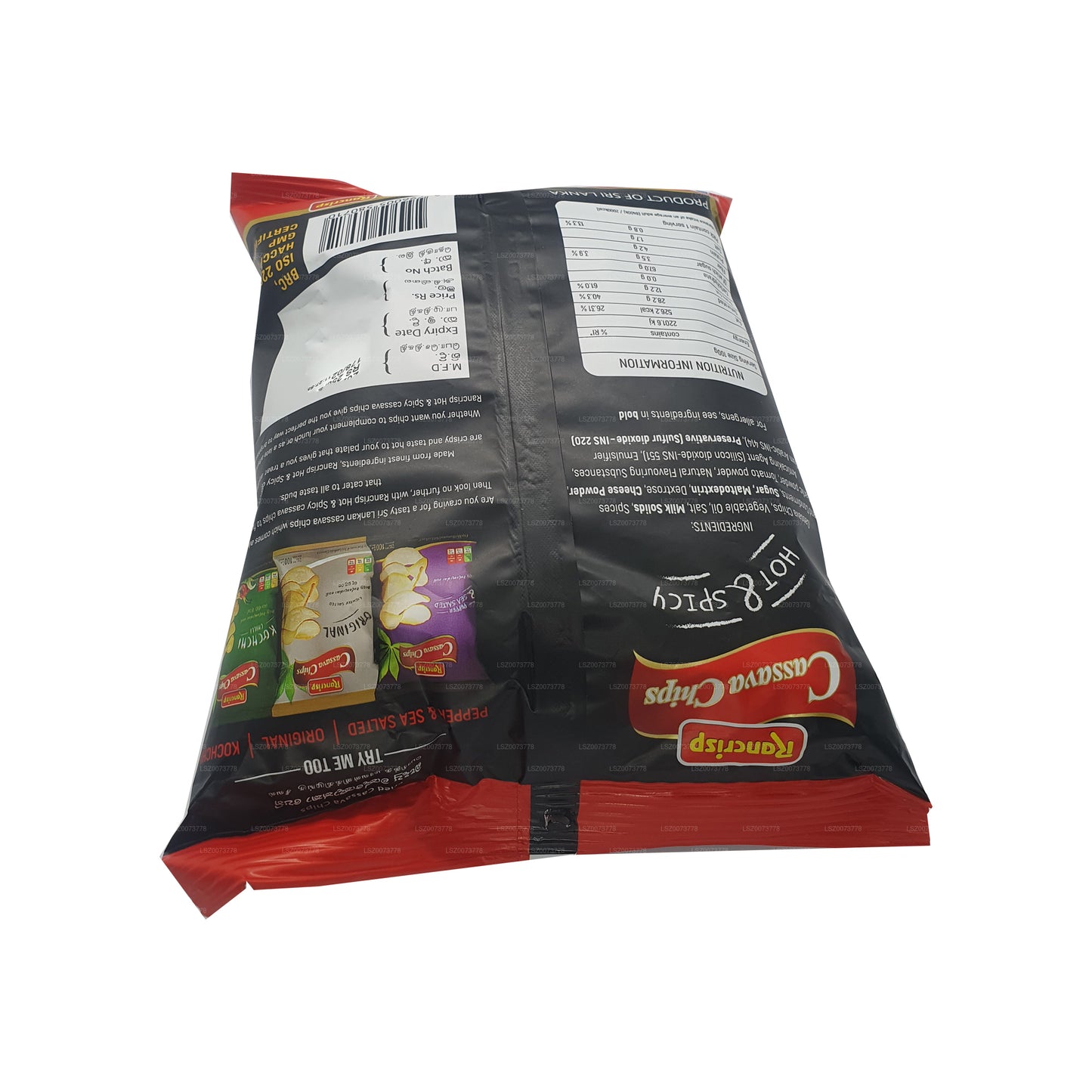 Rancrisp Cassava Chips scharf und würzig (100 g)