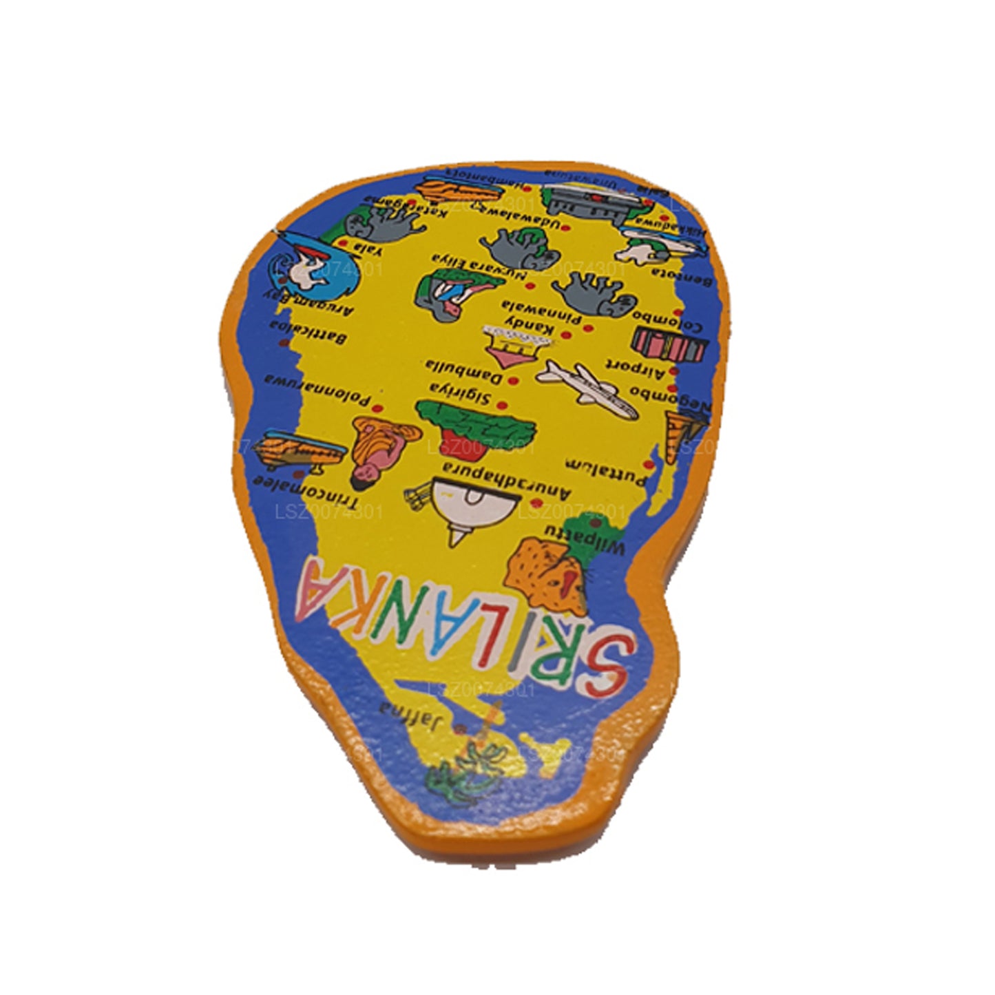 Kühlschrankmagnet der Provinzen Sri Lankas