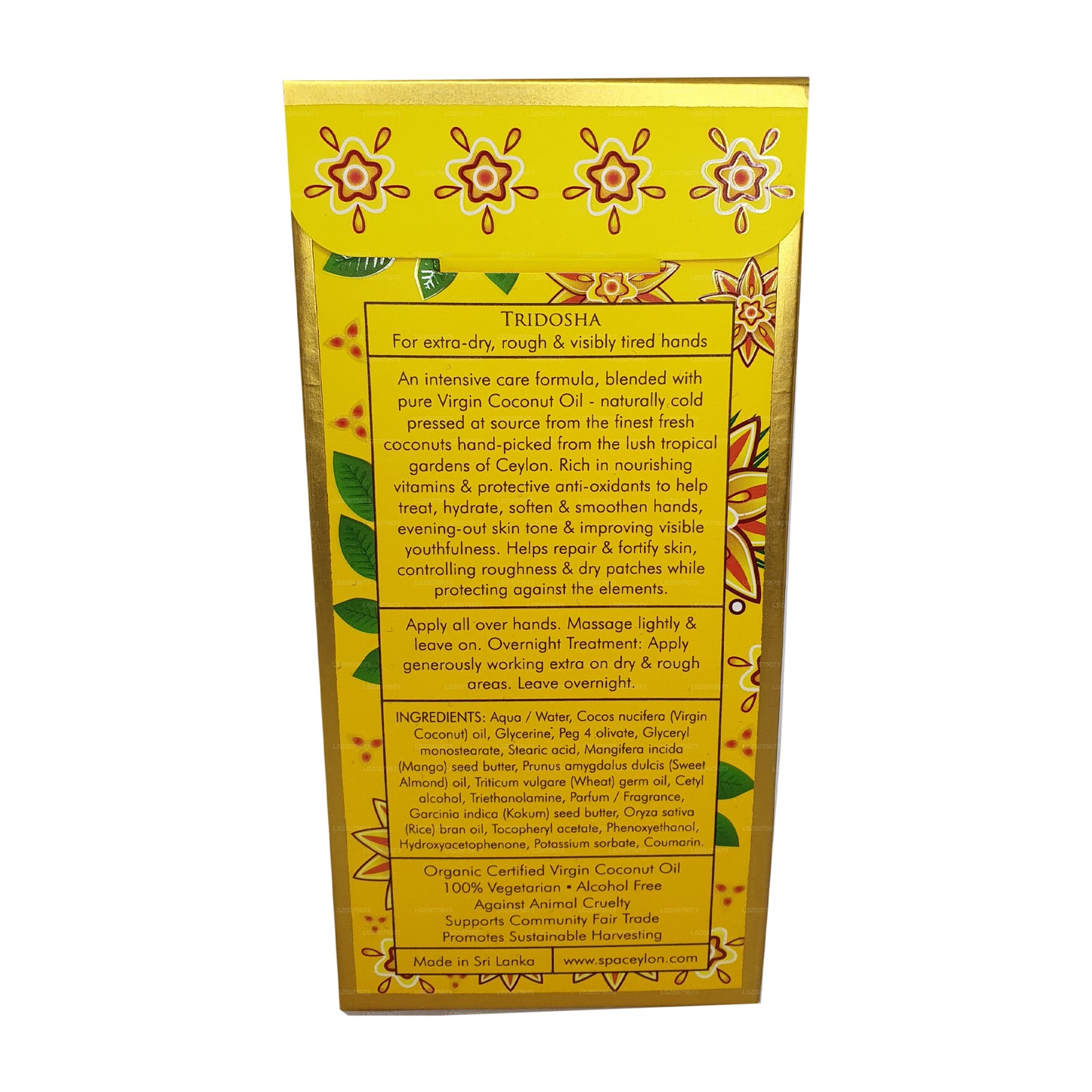 Spa Ceylon Virgin Coconut Nachtpflege Intensive Handbehandlung (100 g)
