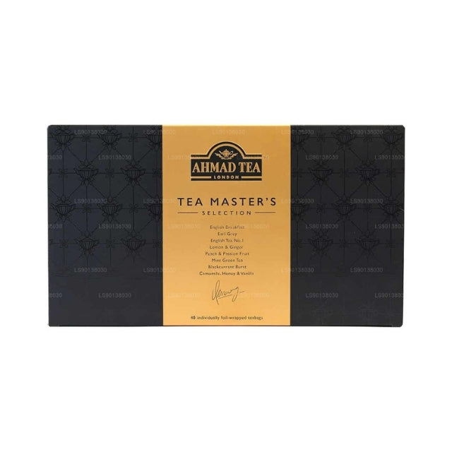 Ahmad Tea Tea Master's Selection (8x6tb) 48-Folien-Teebeutel-Box (Schwarz & Gold)