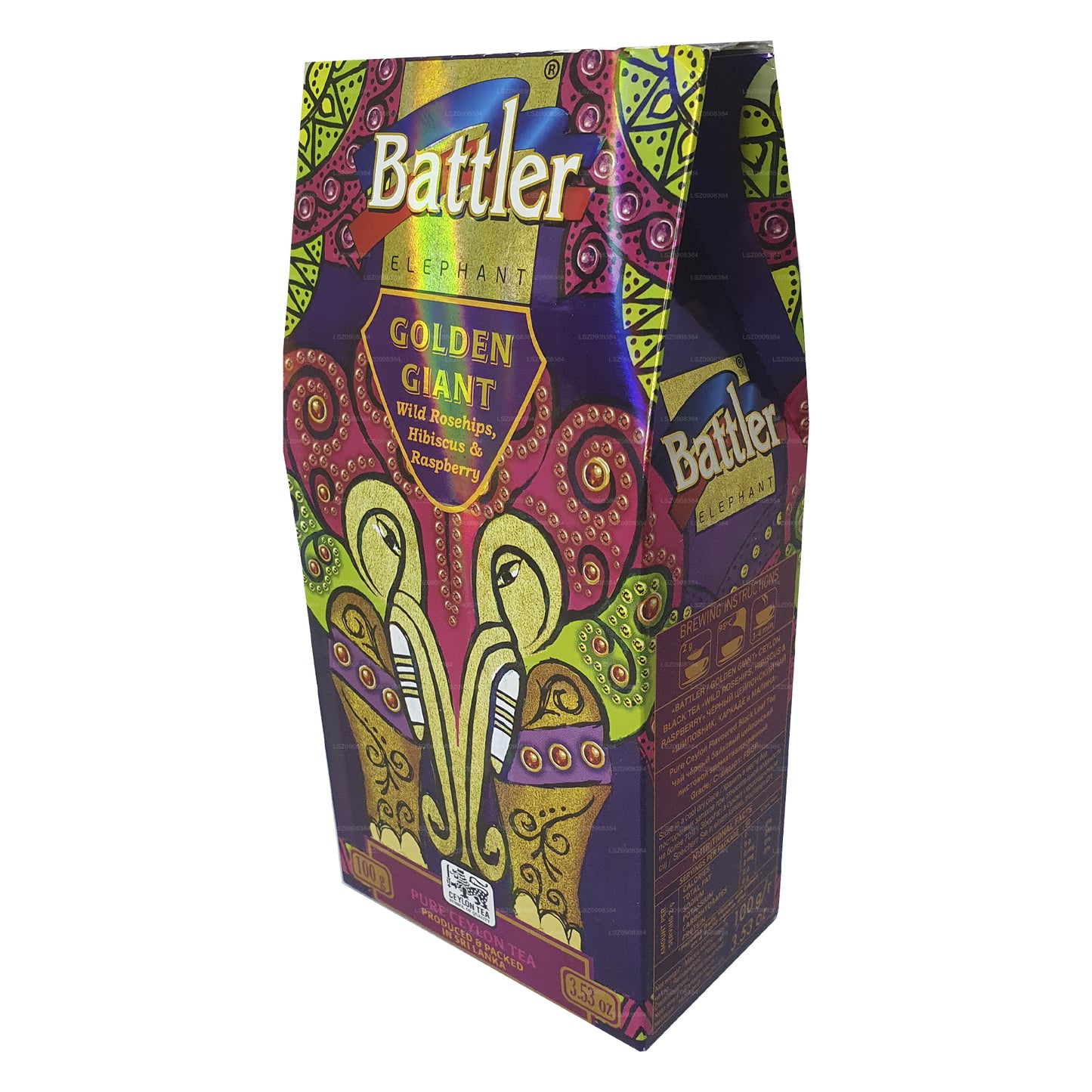 Battler Wild Hagebutte Hibiskus Himbeer Loser Tee (100 g) Kartonverpackung