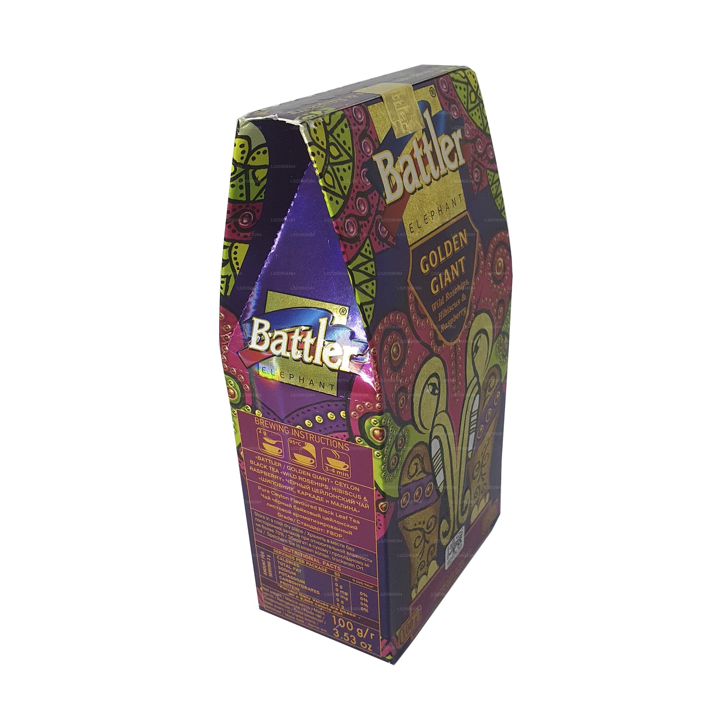 Battler Wild Hagebutte Hibiskus Himbeer Loser Tee (100 g) Kartonverpackung