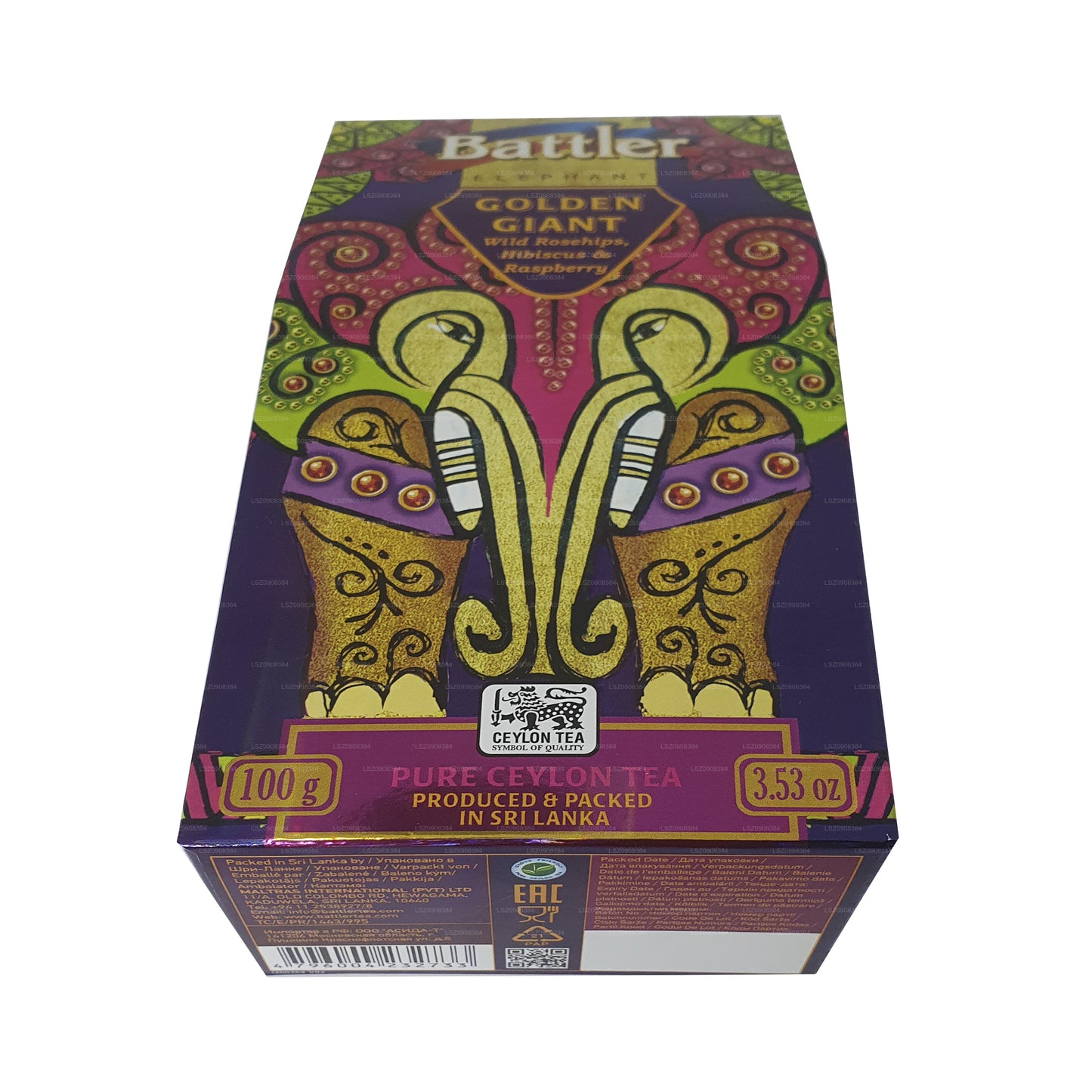 Battler Wild Hagebutte Hibiskus Himbeer Loser Tee (100 g) Kartonverpackung