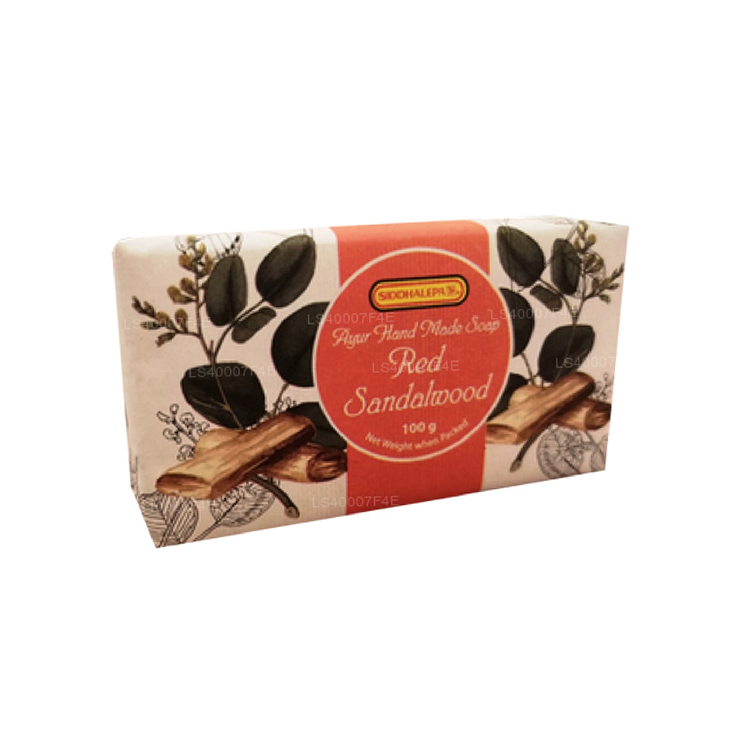 Siddhalepa handgemachte Seife – Rotes Sandelholz (100 g)
